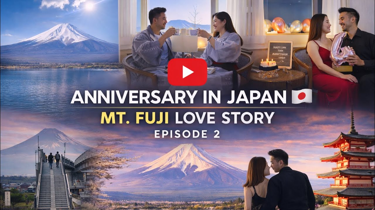 Anniversary Trip in Japan 🇯🇵 | Mt. Fuji, Lake Kawaguchiko & Romantic Moments | EP 2