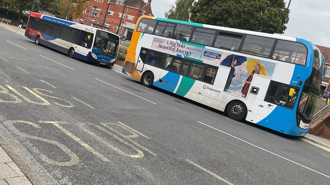 Bus ride on the 11 to oakley/town centre GX60 PDZ 27680 transbus Enviro300 company stagecoach south
