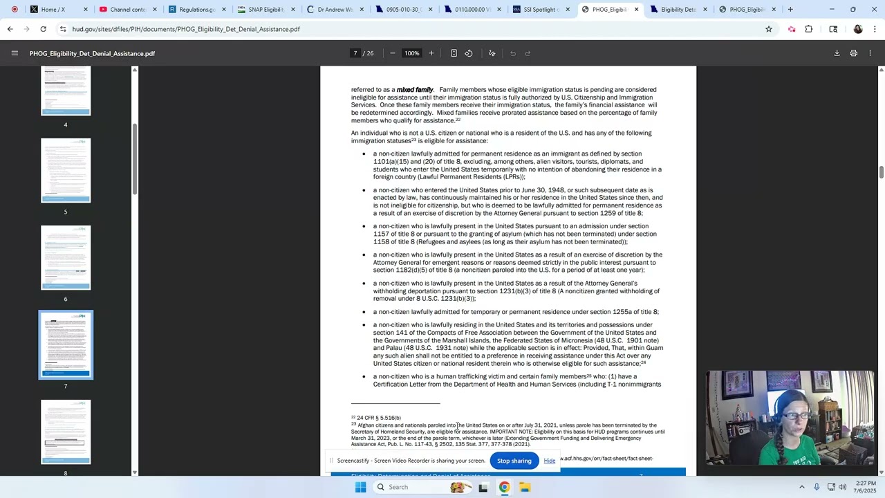 The Looming Threat of Cuts on HUD Section 8: Eligibility for Non Citizens