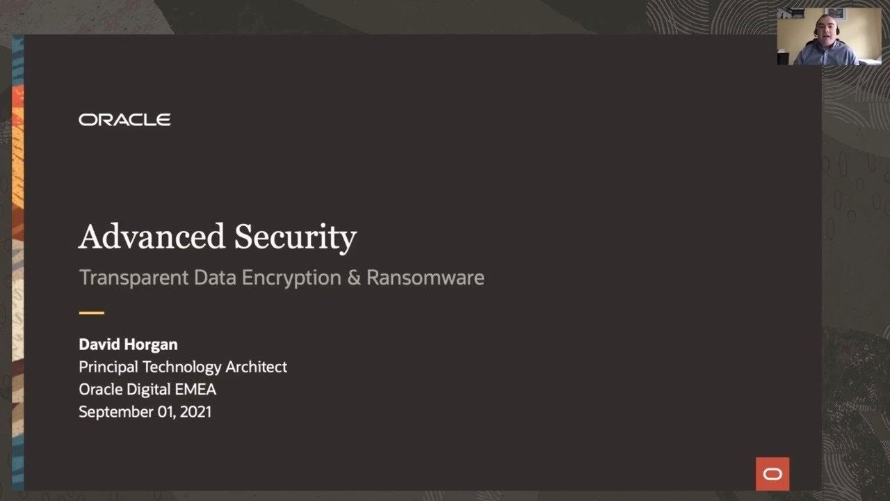 Advanced security workshop 1&mdash;secure data at rest with TDE