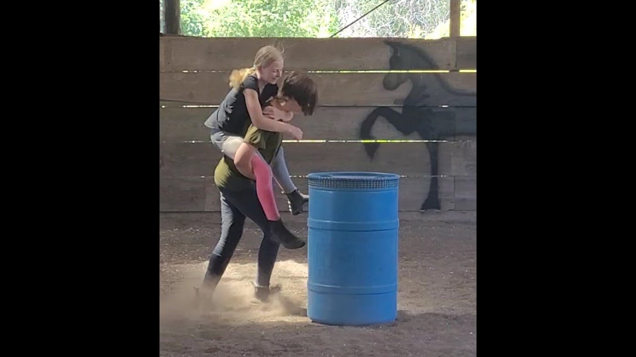 If Human's were Horses Part 2!! Barrel Racing Edition!