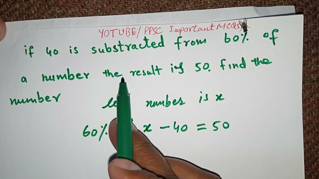 Fpsc Ppsc Math Important mcq