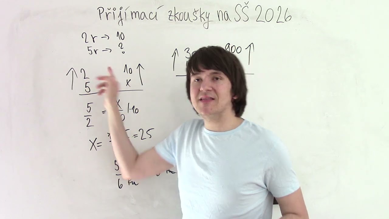 Přijímací zkoušky na SŠ 2026 #25 - Úměrnost, trojčlenka