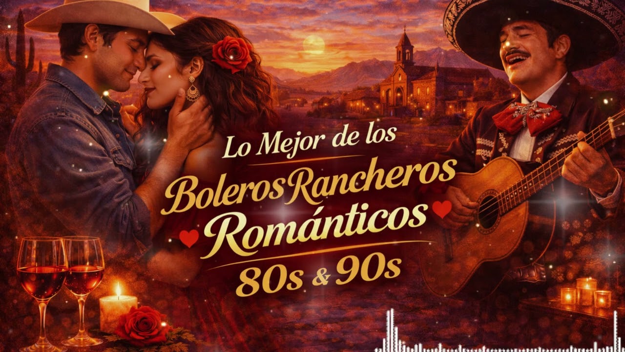 Bolero Ranchero Romántico de los 80s y 90s 🌙 Grandes Éxitos de México#BoleroRanchero