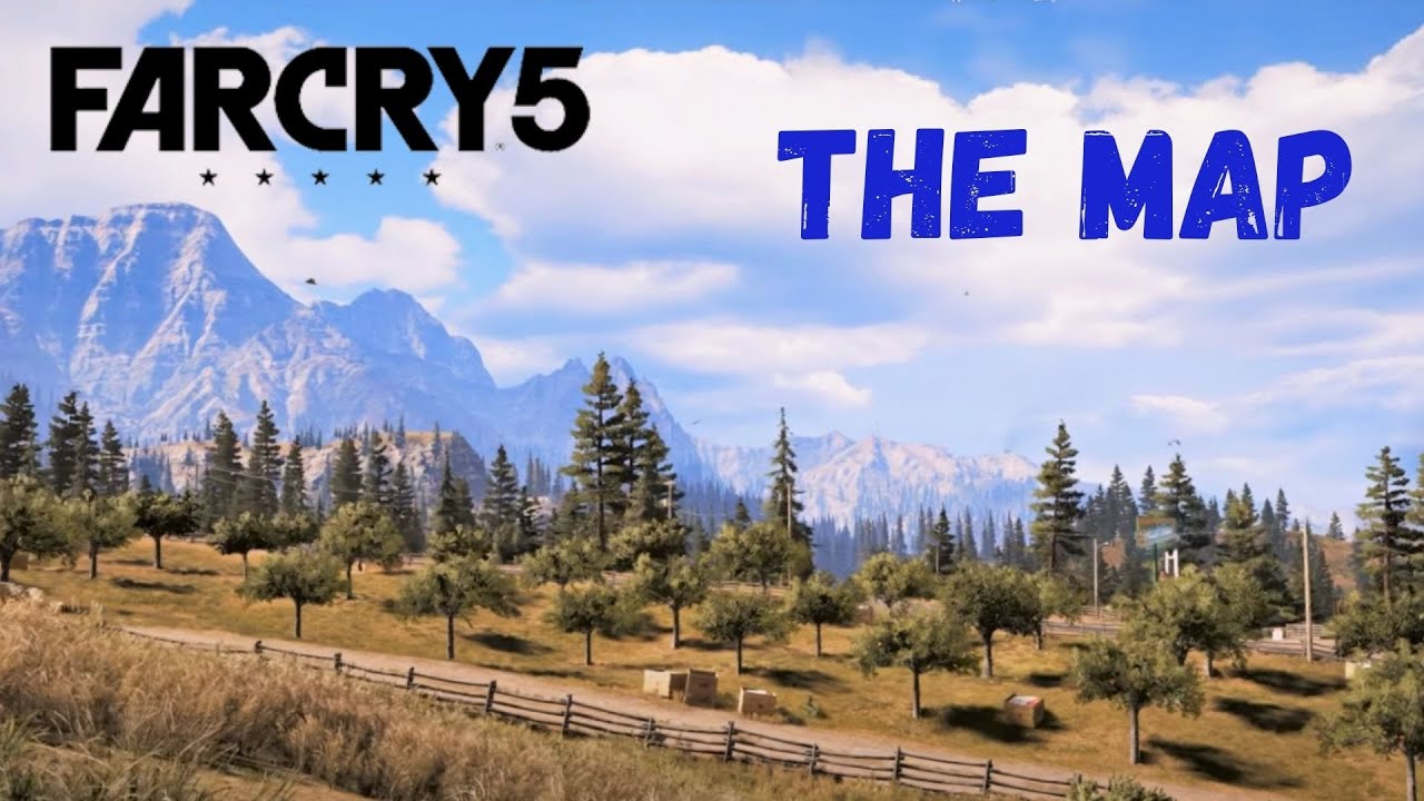 HOW BIG IS THE MAP in Far Cry 5? Walk Across the Map (2022)