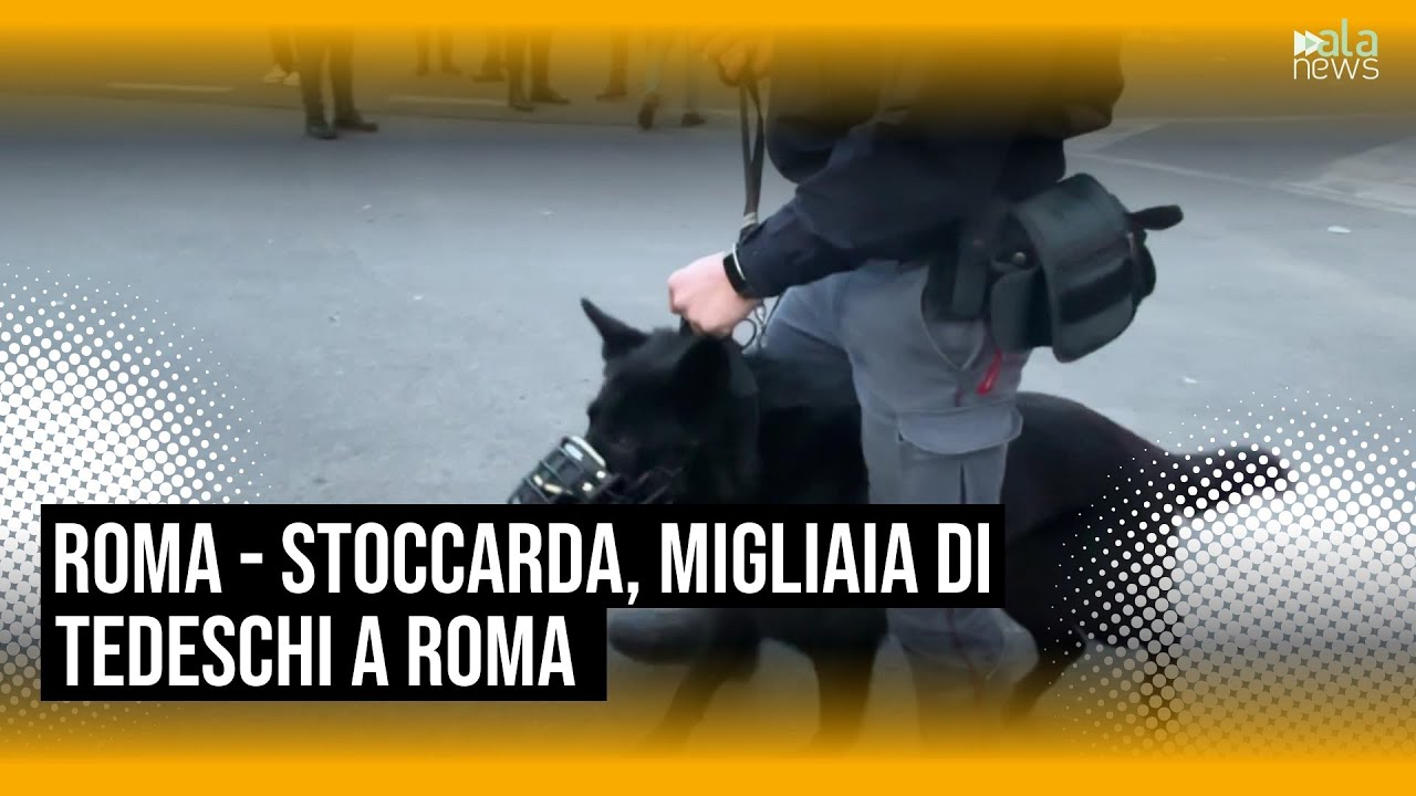 Roma - Stoccarda, migliaia di tifosi tedeschi raggiungono lo stadio