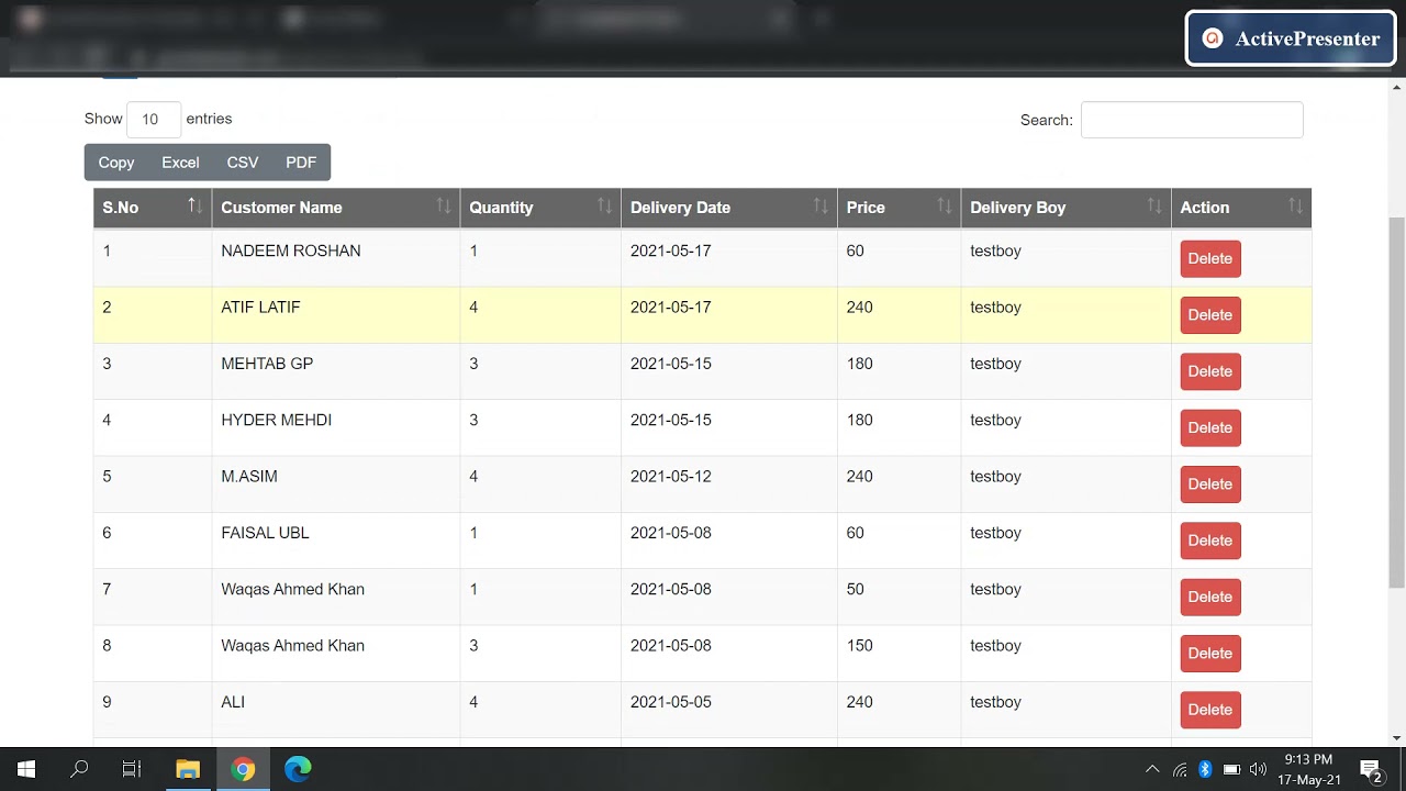 Water Delivery Android Application Admin Panel Demo