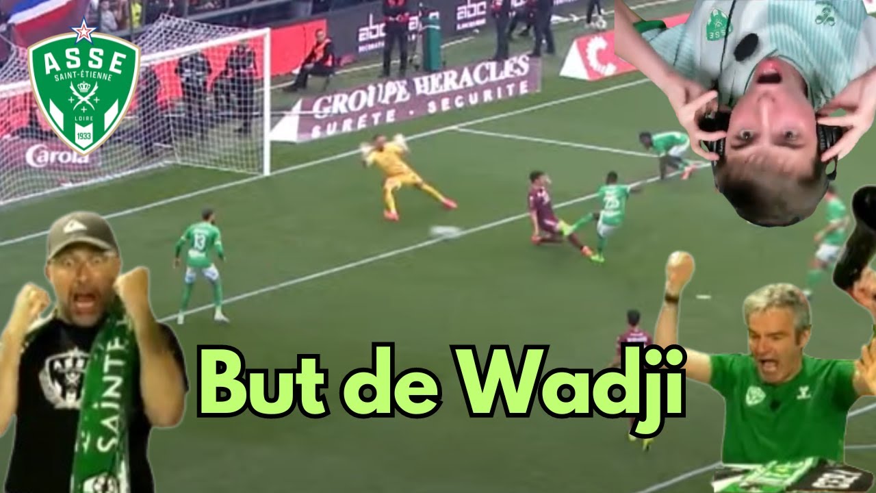 116&egrave;me minute. Wadji envoie l'ASSE en ligue 1. Les supporters st&eacute;phanois r&eacute;agissent