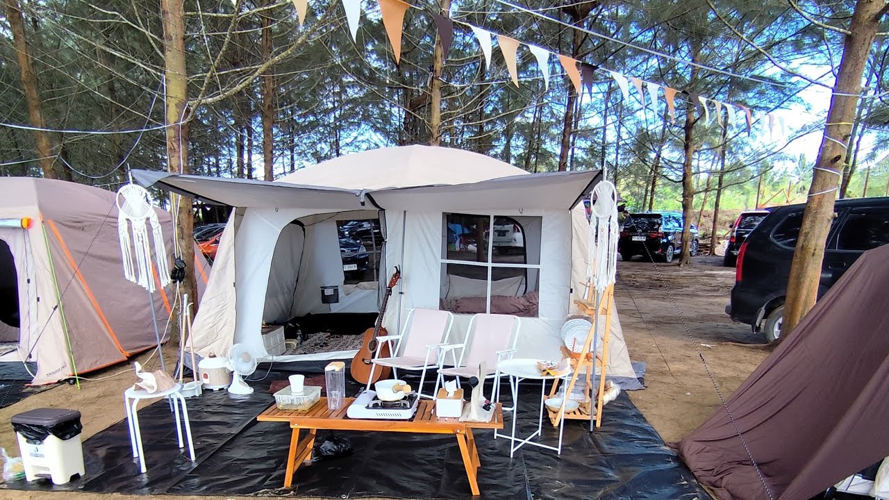 pasang tenda glamping field trip size L