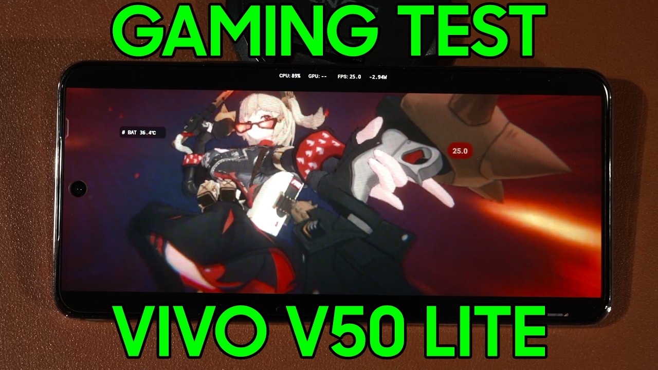 Gaming test - vivo V50 Lite with MediaTek Dimensity 6300!