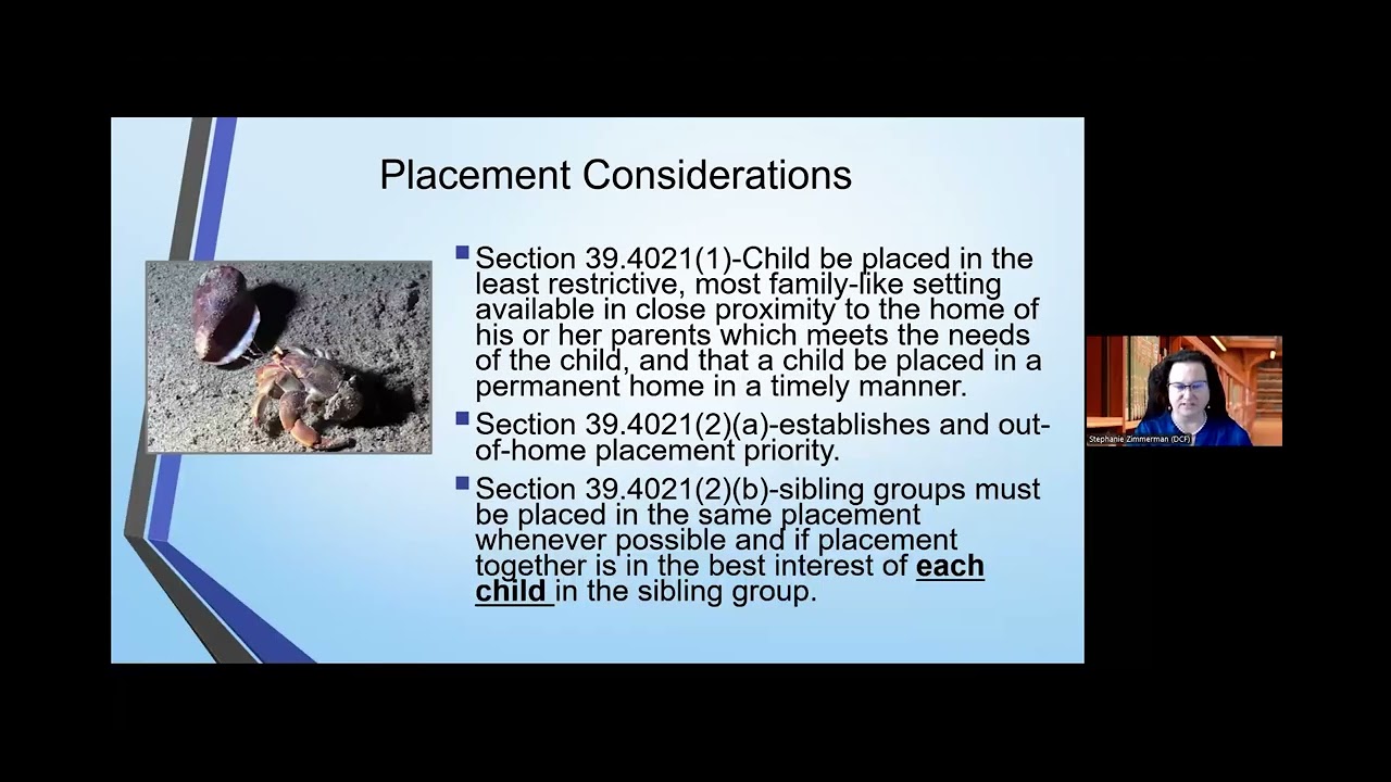 Making and Changing Placements of Children in Chap. 39 Proceedings