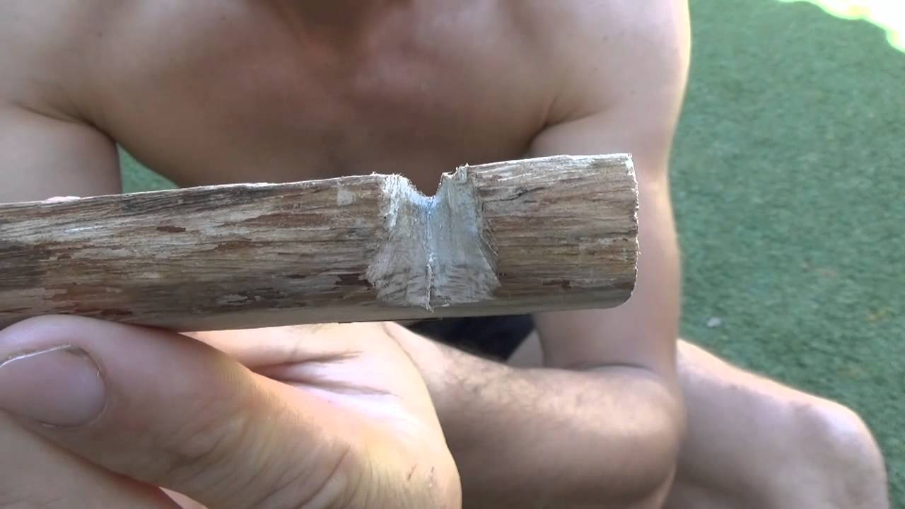 Fogo por fricção - broca composta (hand drill)