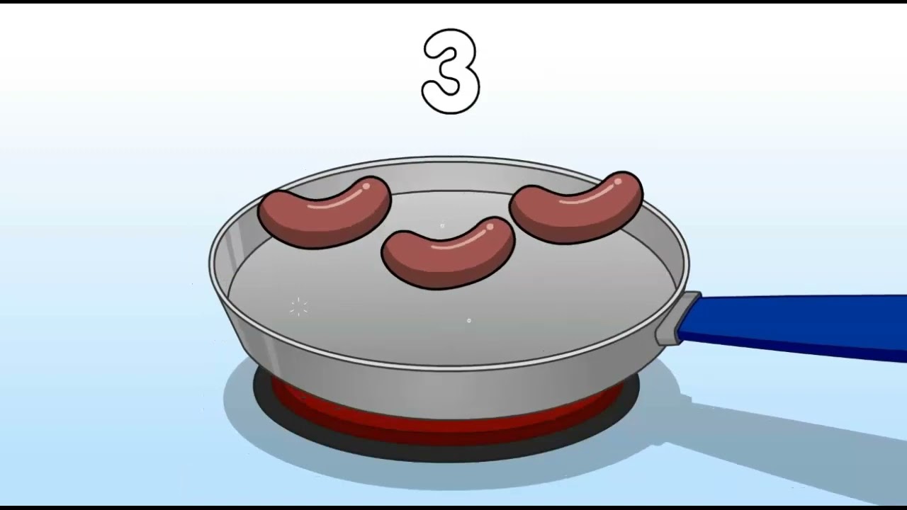 Five Fat Sausages (Subtraction), Help Kidz Learn