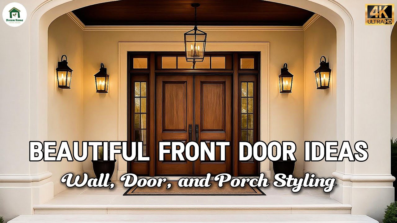 Beautiful Front Door Ideas | Wall, Door, and Porch Styling