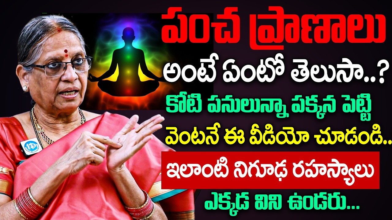 పంచ ప్రాణాలు అంటే ఏంటో తెలుసా.? || What is Pancha Pranalu? | Vijaya Lakshmi | iDream Today