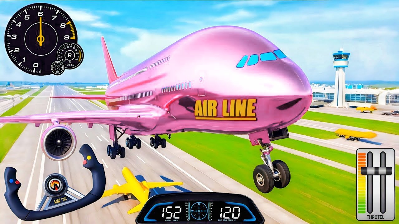 City Airplane Flight Simulator Gameplay | Realistic Pilot Flying Experience | Android Game