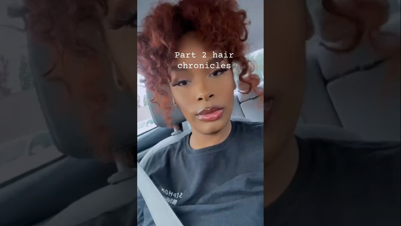 Coloring my natural hair copper, and show you how I get them curls, 