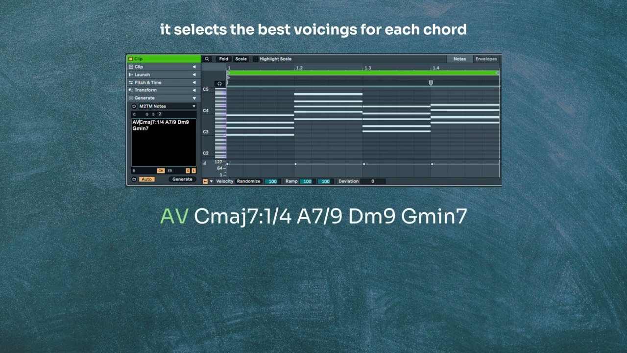 M2TM Notes: compose smarter, transform text into music with for Ableton Live 12