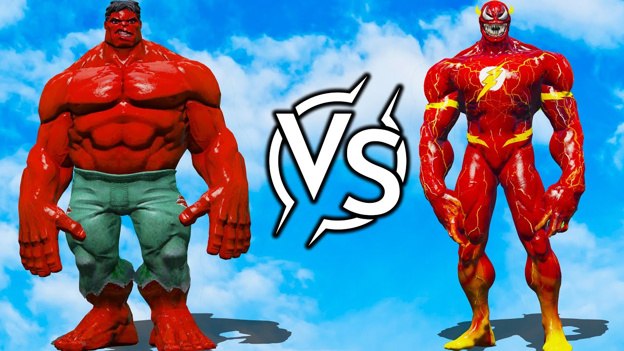 Red Hulk vs Red Flash – Only One Survives