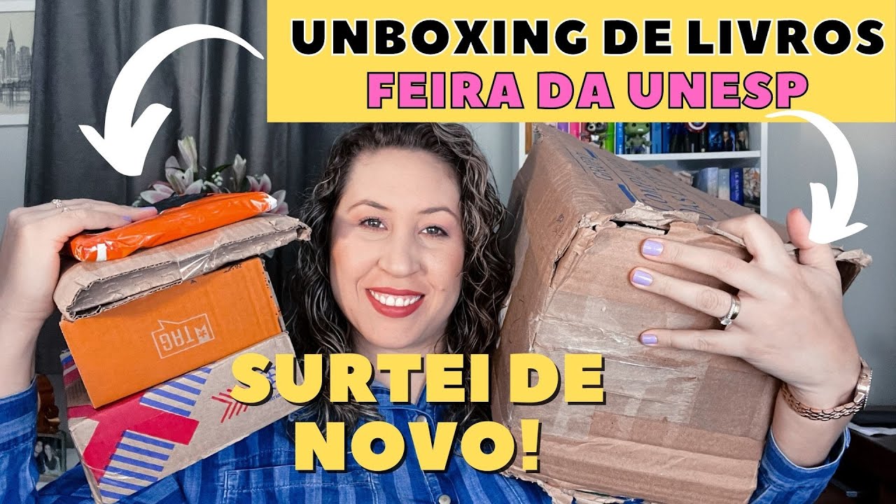 UNBOXING DE LIVROS | FEIRA DE LIVROS DA UNESP 2021 | MUITOS LIVROS NOVOS