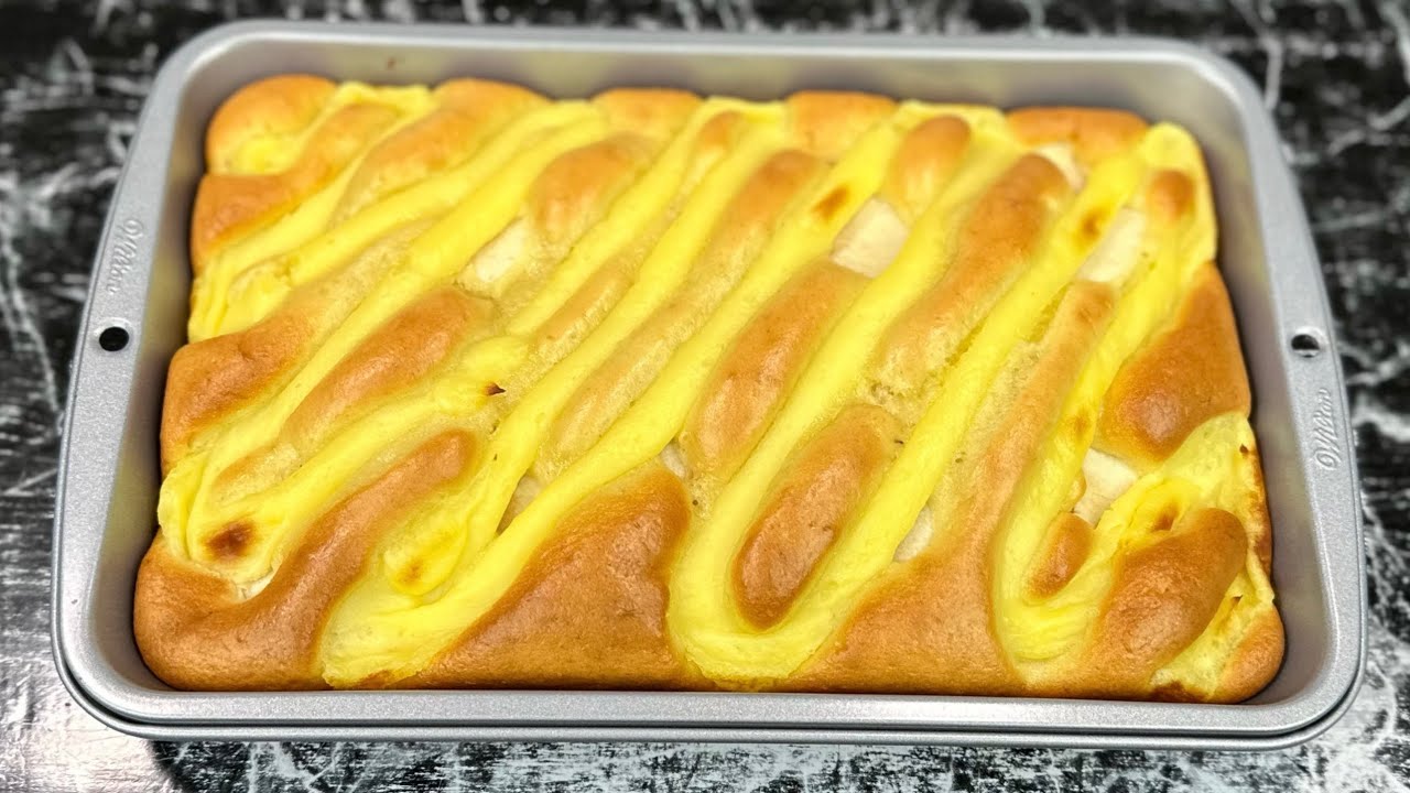 Sublimez votre gâteau au yaourt en toute simplicité avec cette crème et une pomme 🍎