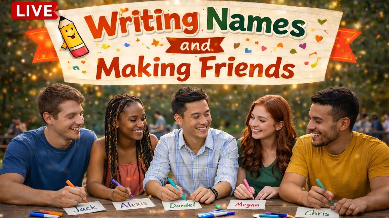 Fun writing names and making friends🫠😊