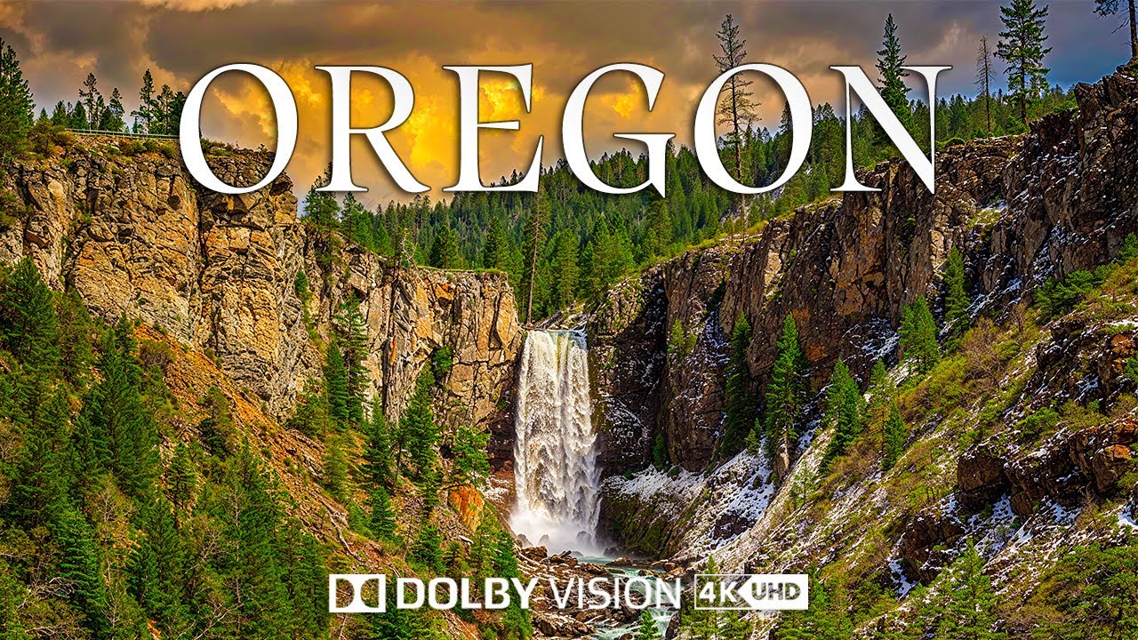 Oregon 4K UHD Scenic Relaxation | Discover Oregon's Untamed Coast with Epic Cinematic Music