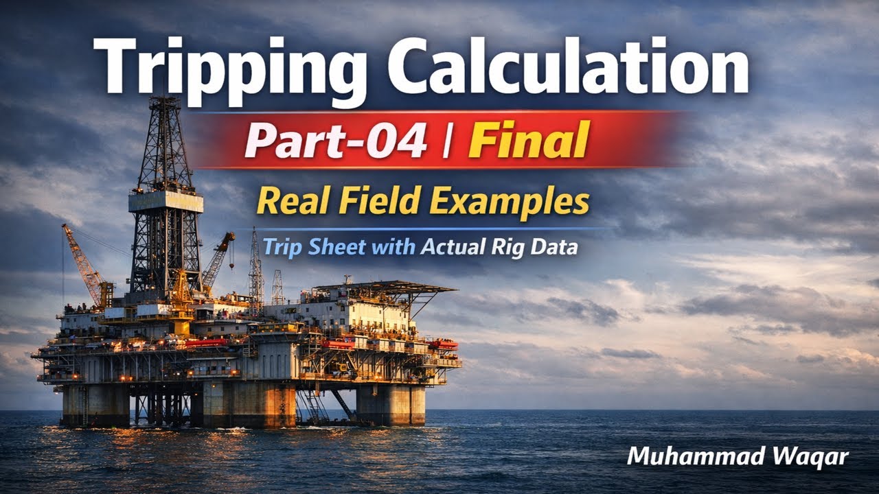 Tripping Operations Part-04 (Final) | Trip Sheet in Excel with Real Field Data | Drilling Operations