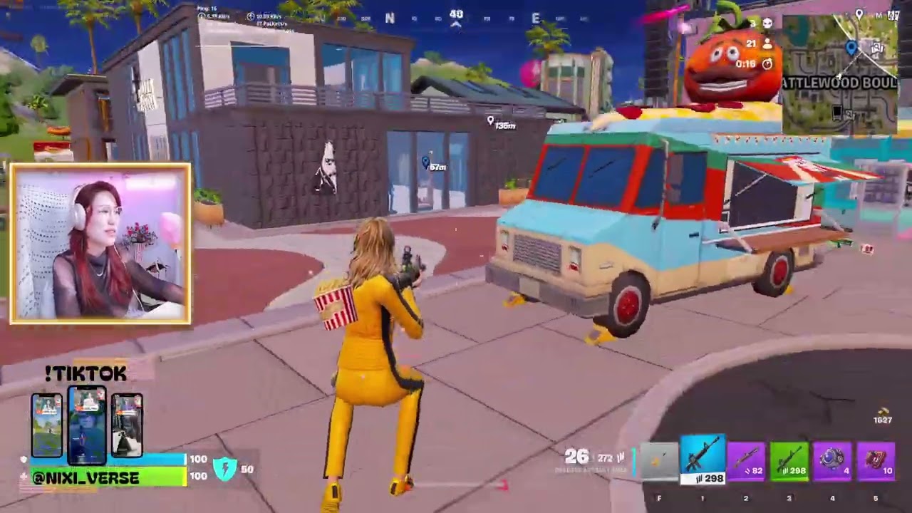 Solo plays hoo~~ Practicing!!💕#Fortnite #zerobuild | !moditoon !youtube !about |POPCORN Time = Fo