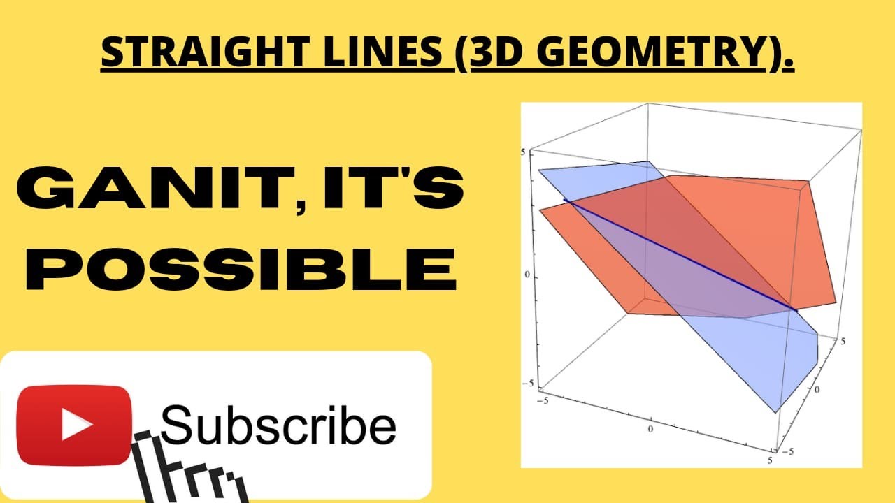 THREE DIMENSIONAL(3D) STRAIGHT LINE PART 4 #CBSE #ISC #JEE #ALLSTATEBOARDS
