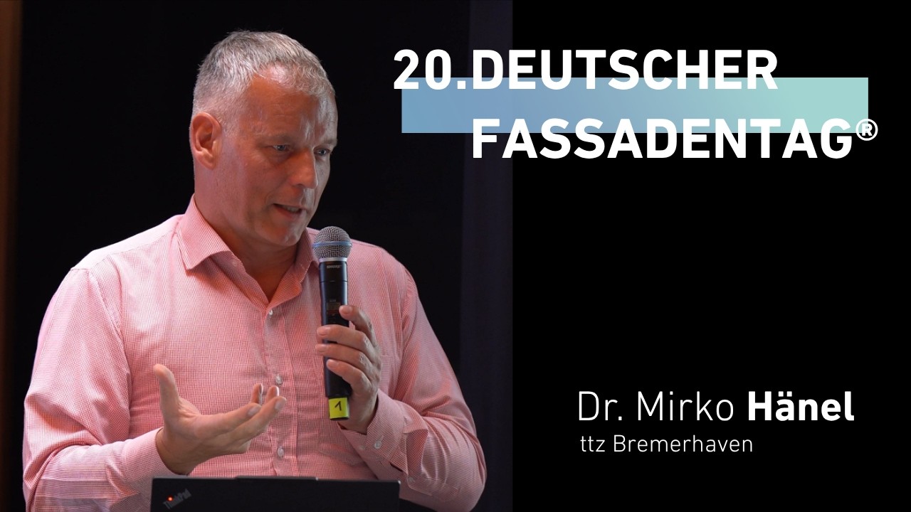&bdquo;Neue Generation von Funktionsfassaden &ndash; Regenwasserspeicherung und Verdunstung&ldquo; | Dr. Mirko H&auml;nel