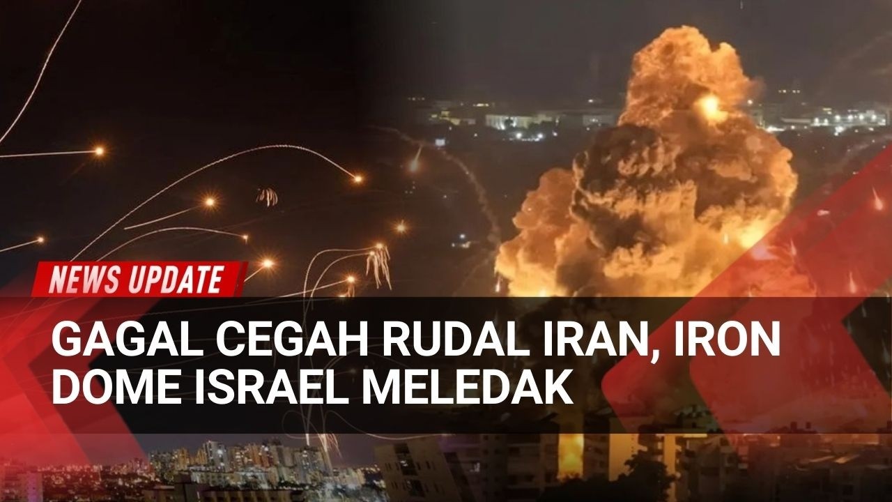 Iron Dome Israel Meledak! Gagal Cegat Serangan Rudal Iran ke Tel Aviv