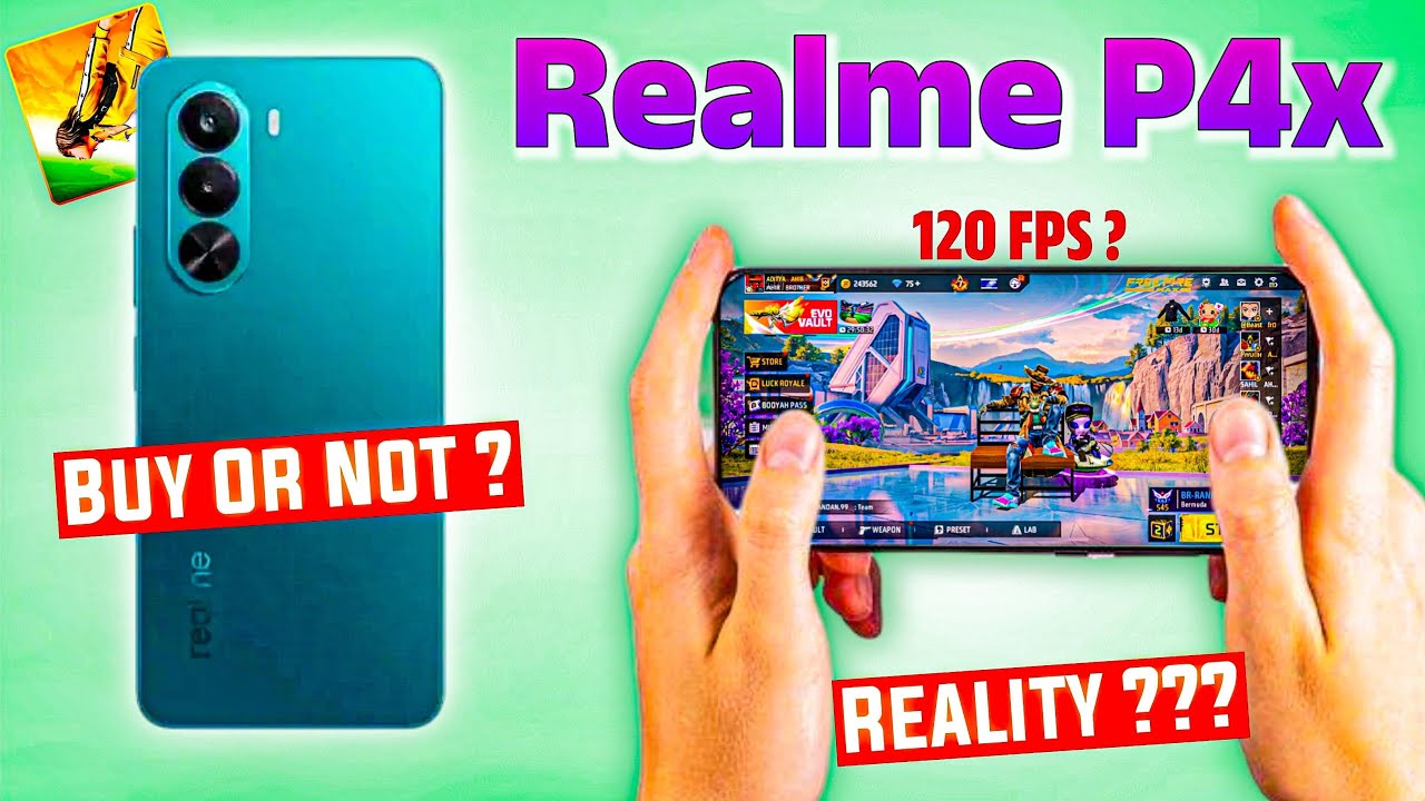 Realme P4X 5G: 120FPS free fire Gaming?Unboxing, Full Review & Gaming Performance Test!