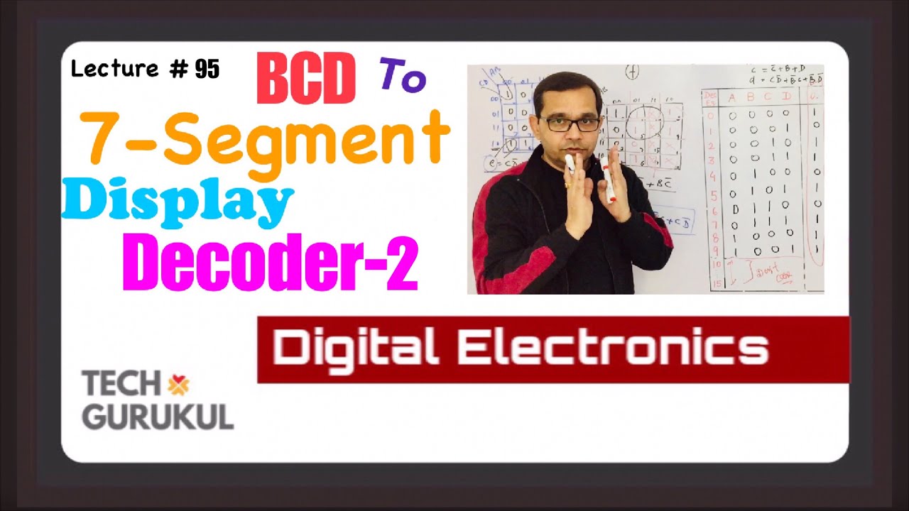 BCD to 7-Segment Display Decoder (Part-2) | Tech Gurukul by Dinesh Arya