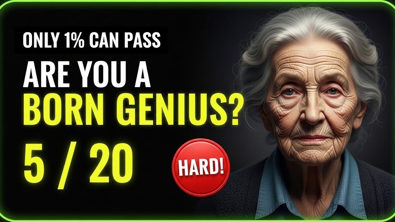 Only 1% Can Pass This Genius Quiz | Can You Score 5/20?