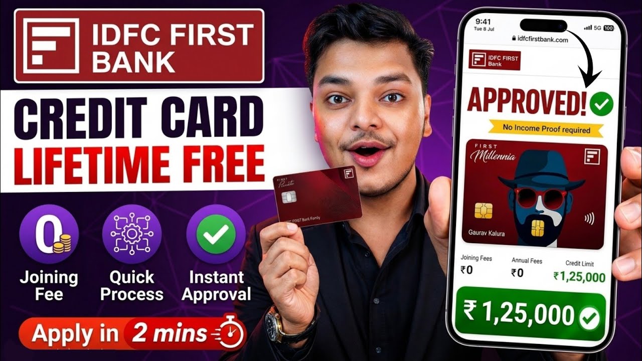 IDFC First Bank Credit Card Apply Online 2026 | Lifetime Free Credit Card | Step by Step Guide