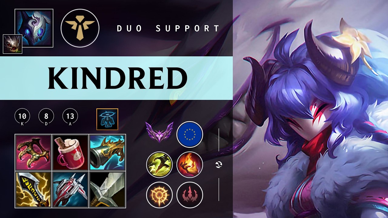 Kindred Support vs Rakan - EUW Master Patch 26.03