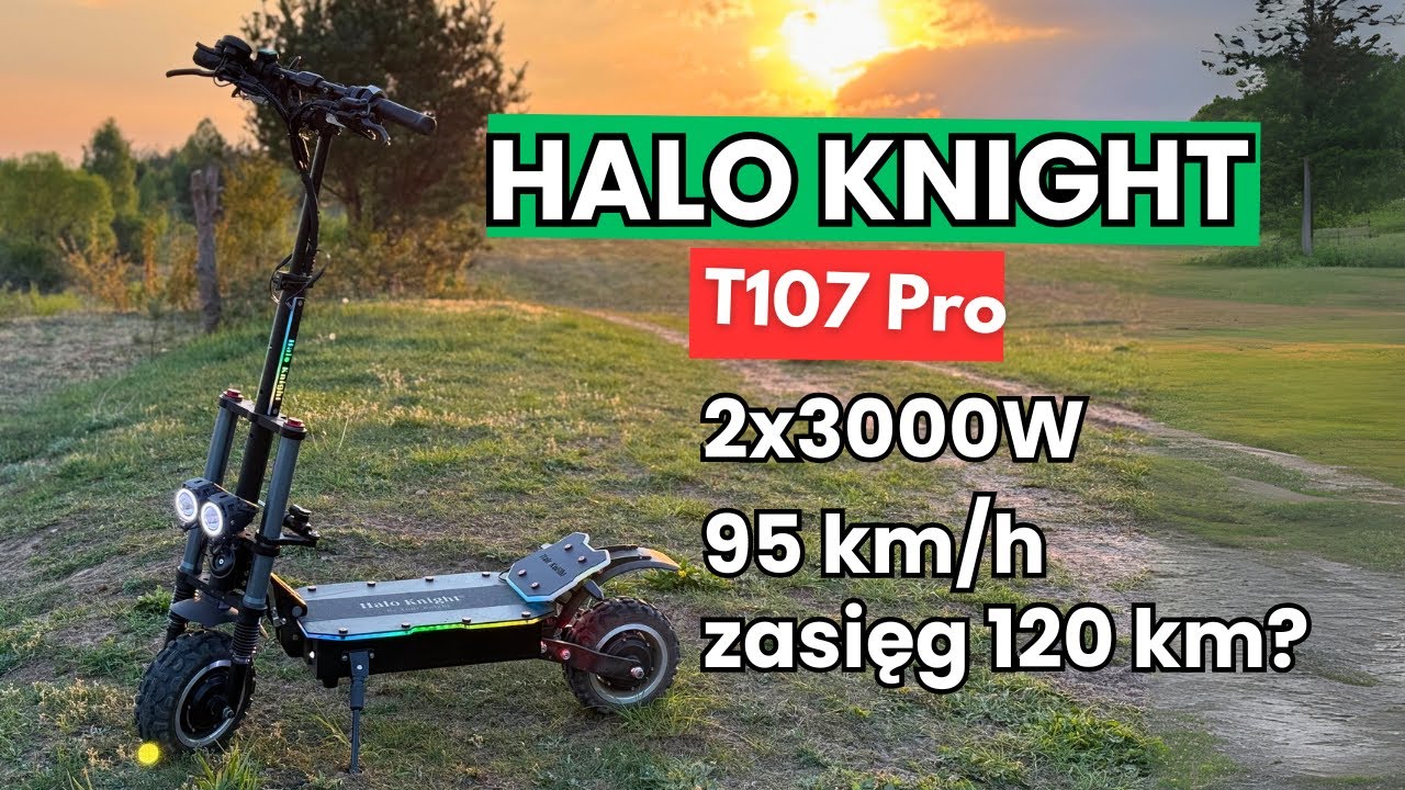 Halo Knight T107 Pro | Hulajnoga elektryczna prawie 100 km/h! WRAŻENIA