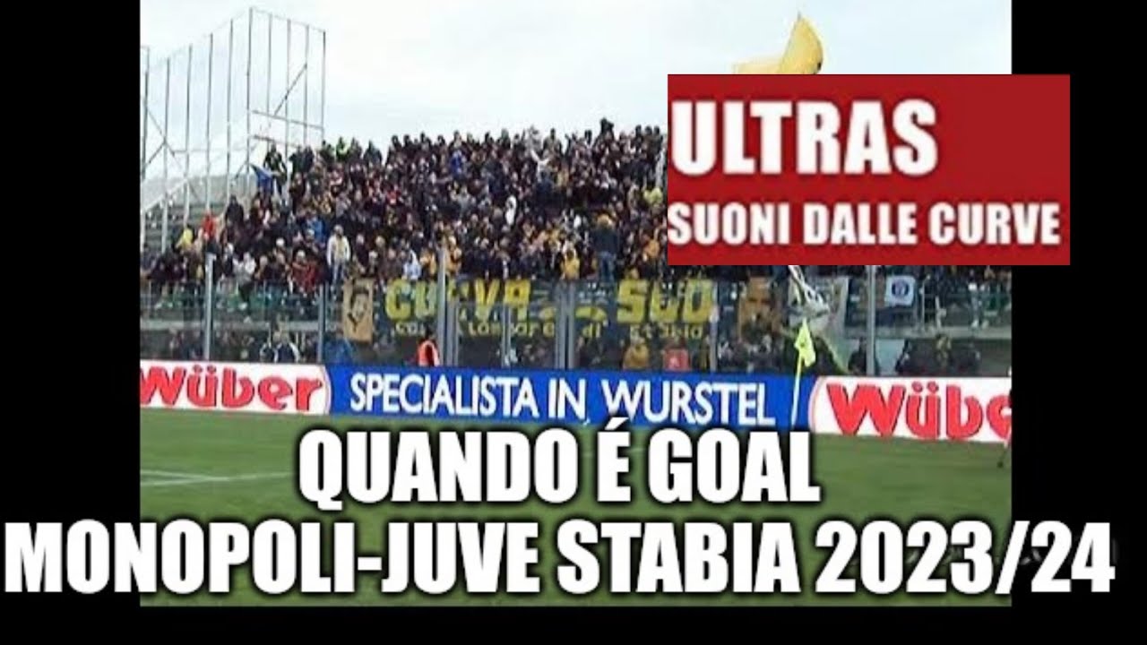 Monopoli-Juve Stabia, Serie C [11/02/2024] QUANDO È GOAL SOTTO IL SETTORE