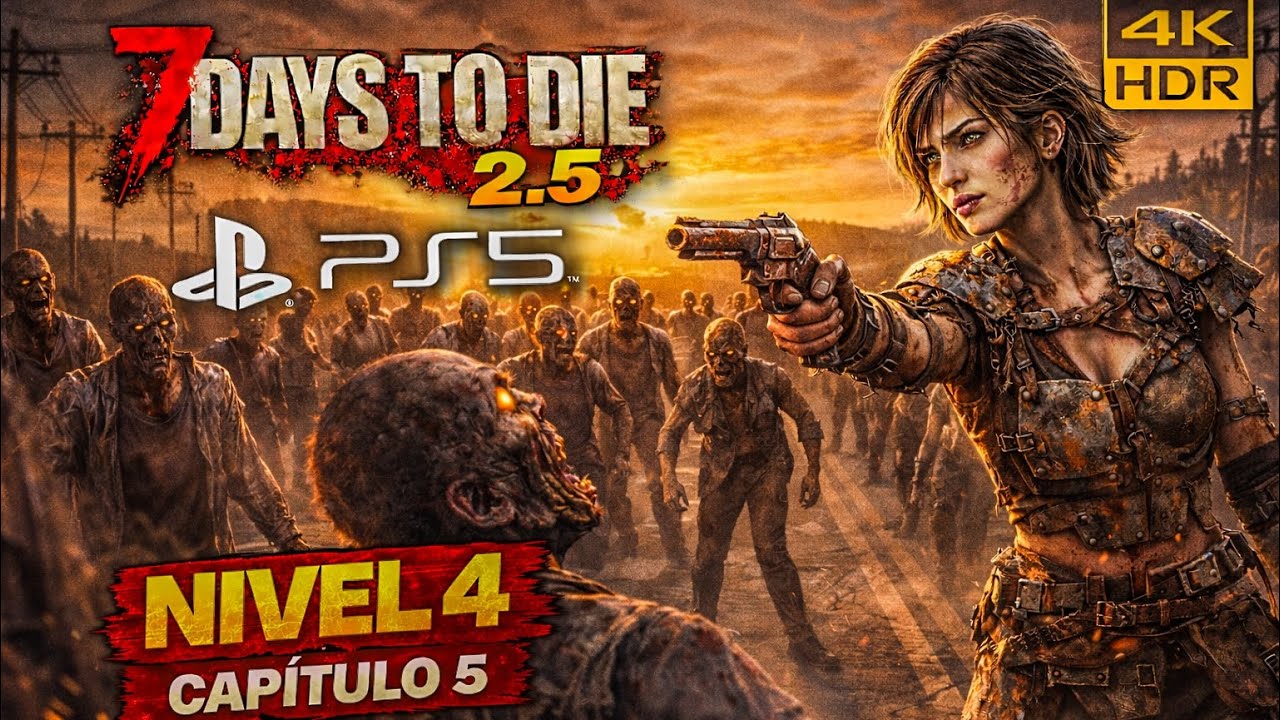 NO PARAN DE MATARNOS 😱 | 7 Days to Die 2.5 PS5 | Capítulo 5 - 4K HDR