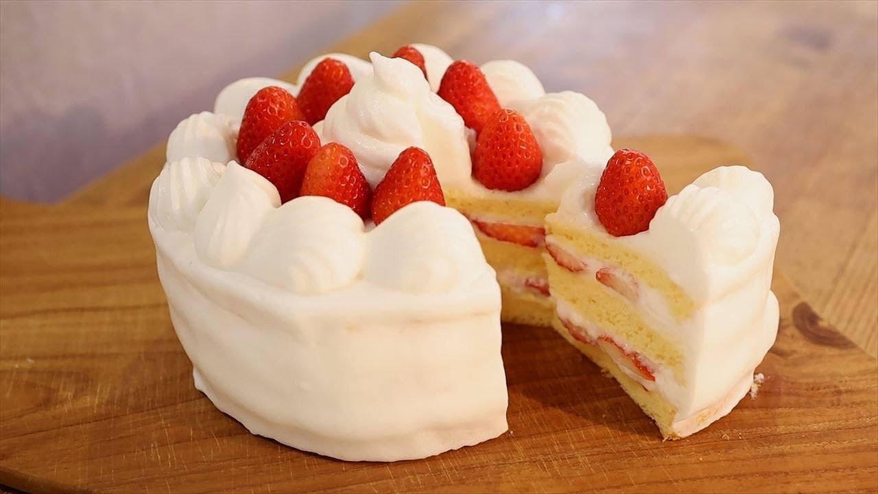 牛乳ホイップクリームで作る低脂質ショートケーキの作り方・レシピ Shortcake Whipped Cream of Milk Recipes｜Coris cooking