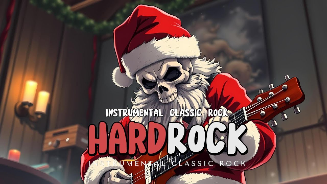 Christmas Hard Rock Instrumentals For Maximum Holiday Impact 💀🔥 [1 𝐇𝐎𝐔𝐑] Rocking Christmas Playlist