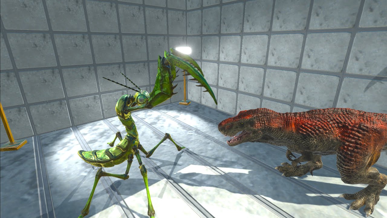 GIANT PRAYING MANTIS inside building vs ALL UNITS - Animal Revolt Battle Simulator ARBS