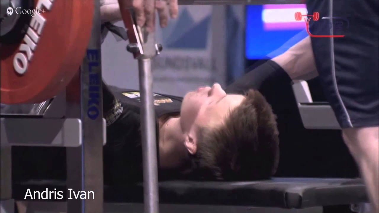 Janis Vilcins Latvia. 2015 IPF World Bench Press Championships - Sub-Junior Men 66 kg