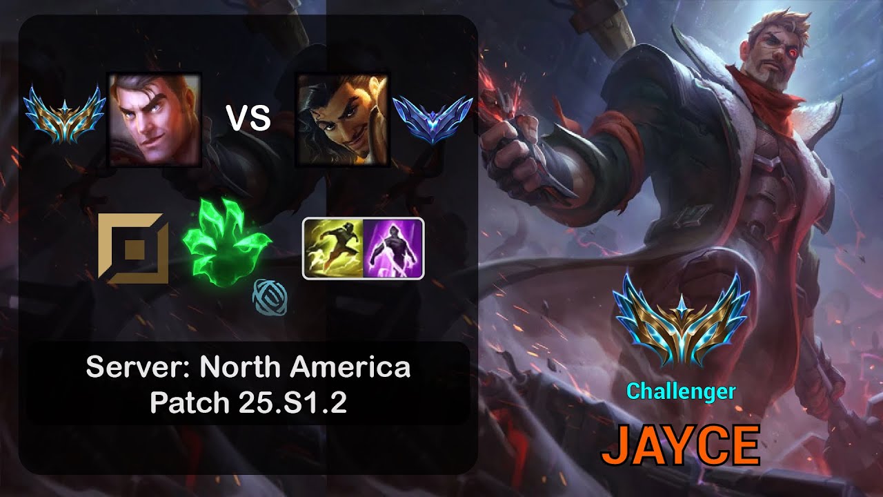 Jayce Top vs Akshan - NA Challenger - Patch 25.S1.2