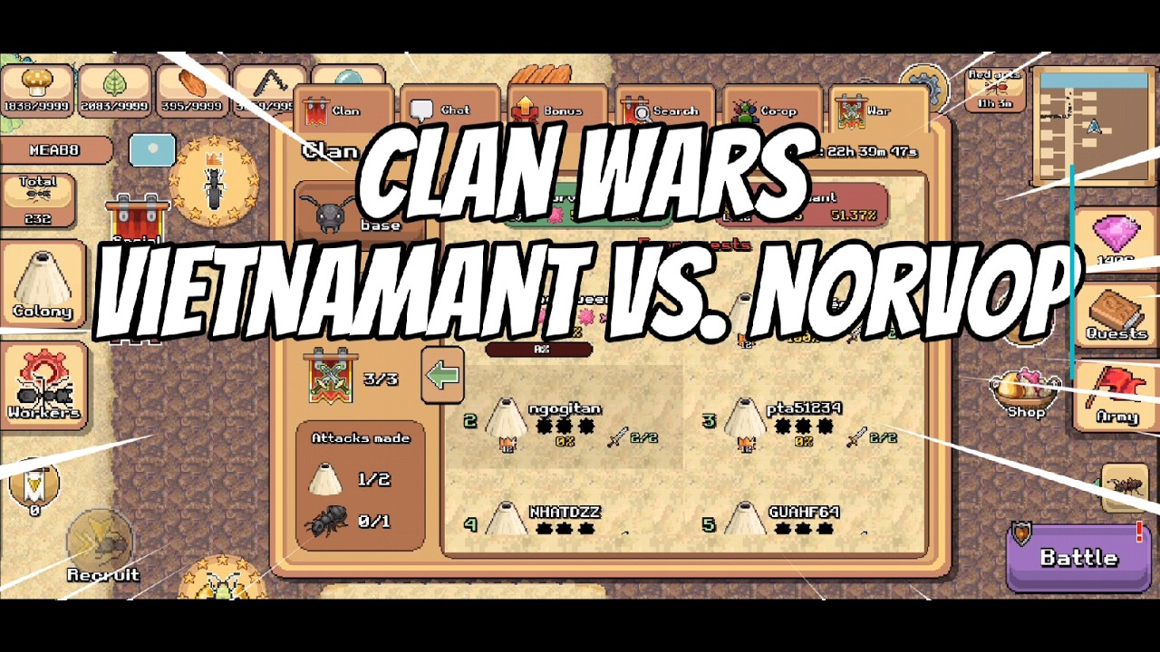Pocket Ants: Clan Wars 6 vietnamant