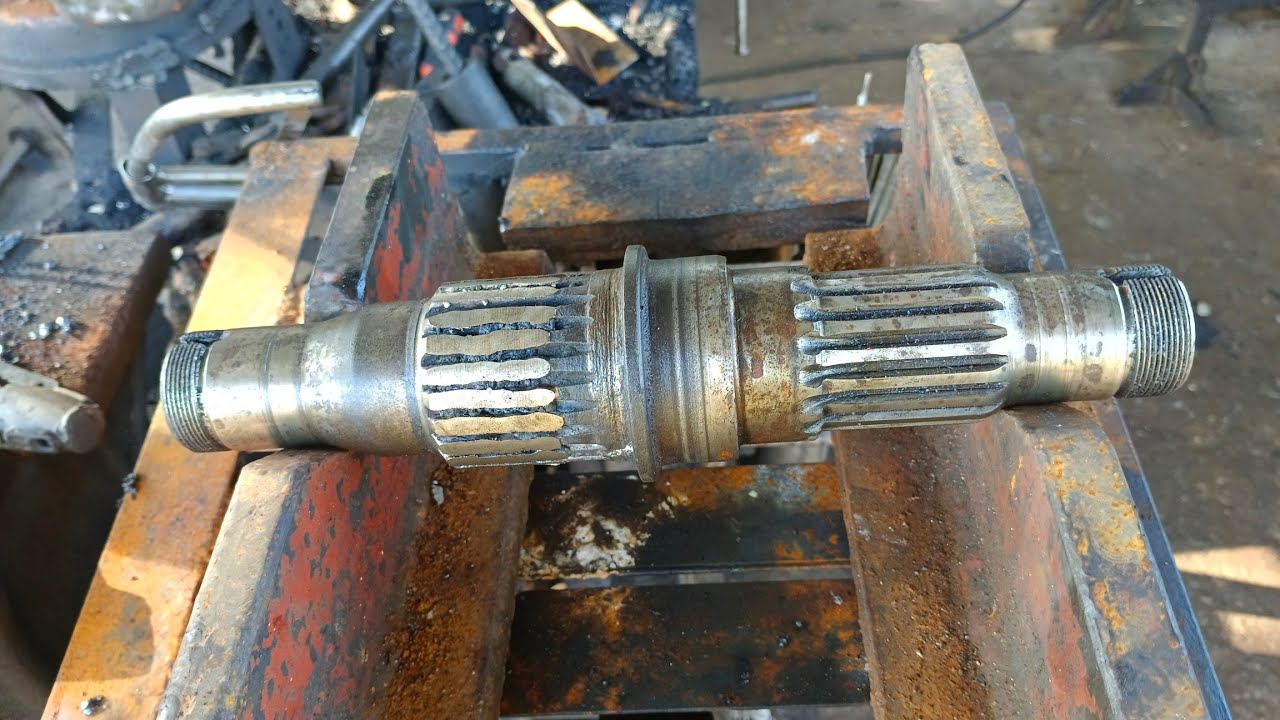 how to restore back worn-out spur gear or spline teeth 22 teeth Pitch 10.