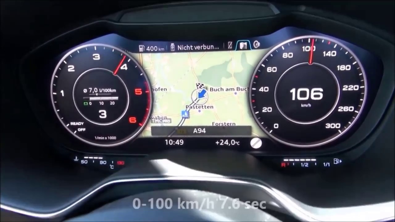 2015 Audi TT 2.0 TDI 135KW Diesel 0 - 200km/h Acceleration