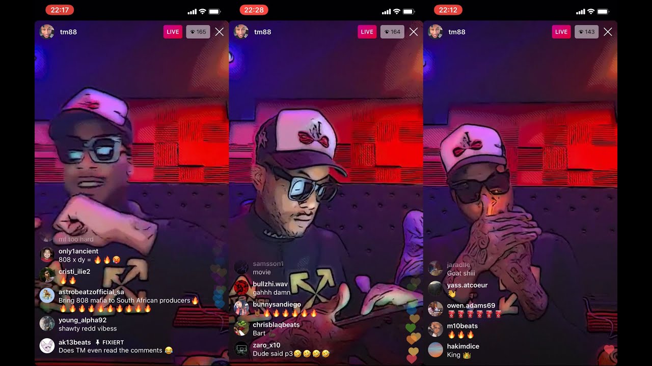 TM88 PLAYS CRAZY BEATS ON INSTAGRAM LIVE 🔥