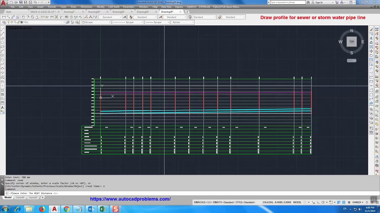 lisp to draw profile  for sewer and stormwater pipe line autocad | AutoCAD Lisp Routines to draw